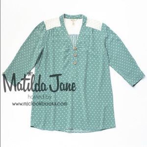Matilda Jane Clothing MJC Enticing Eyelet Top